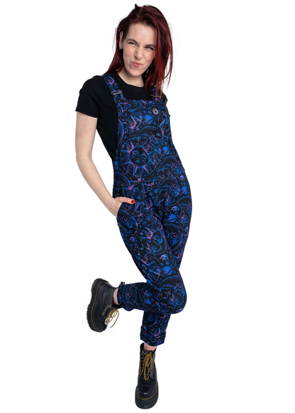 Rebel Romance - Celestial Dreams Stretch Twill Dungarees