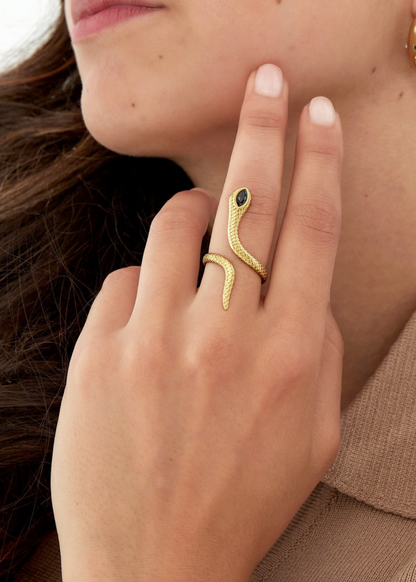 The Edit - Jewel Winding Snake Ring