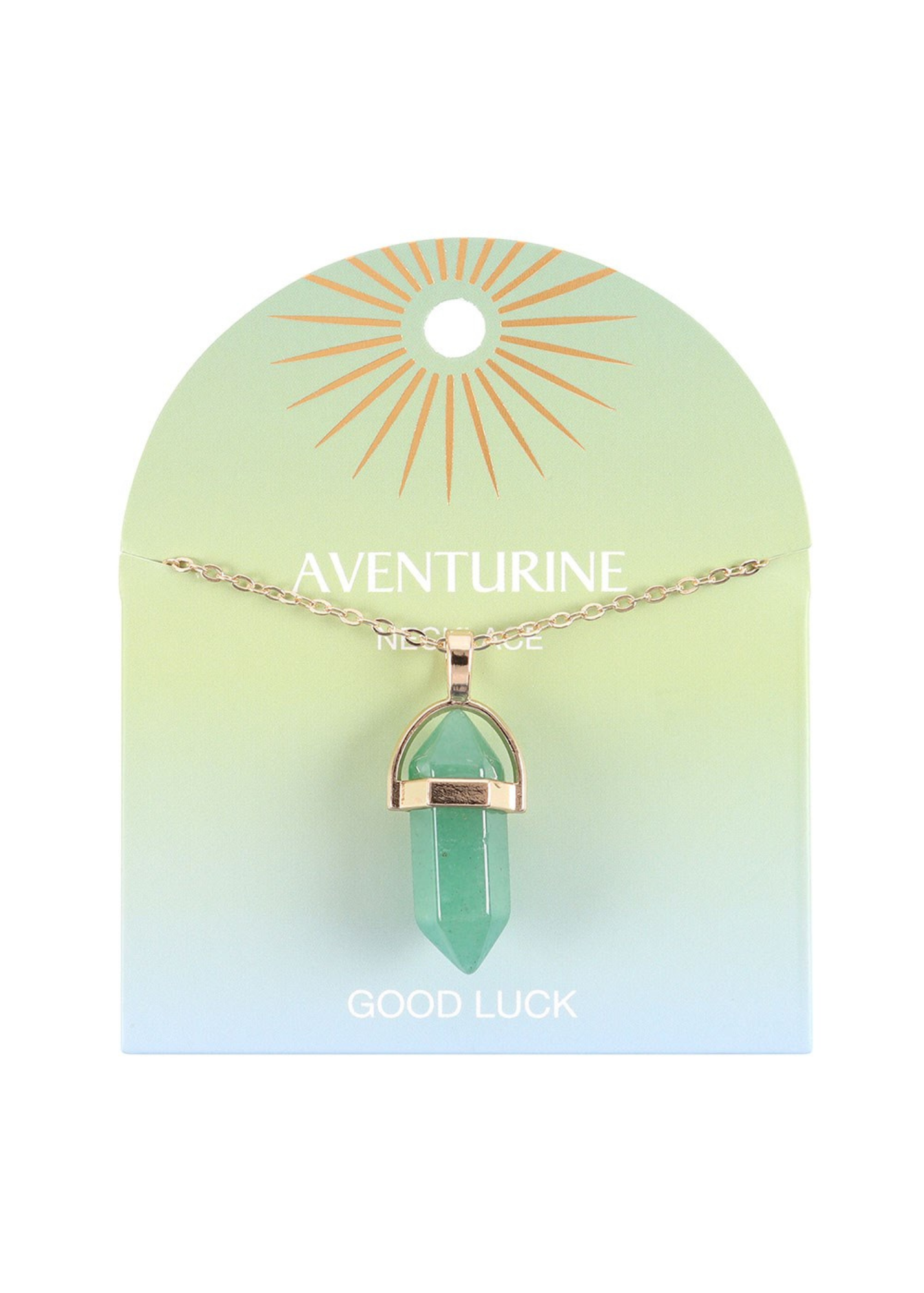 Something Different - Aventurine Crystal Pendant Necklace