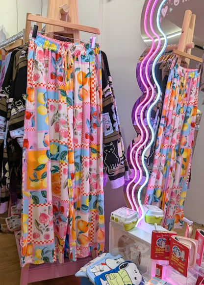 The Edit - Summer Fruits Wide Leg Trousers