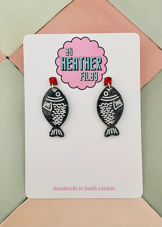By Heather Filby - Soy Sauce Earrings