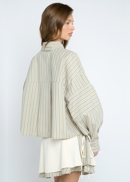 Daisy Street - Frappe Stripe Button Up Shirt