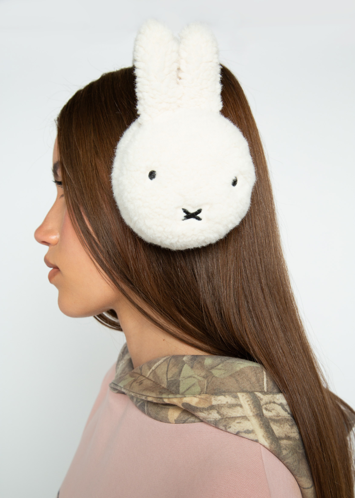 Daisy Street - White Miffy Borg Ear Muffs