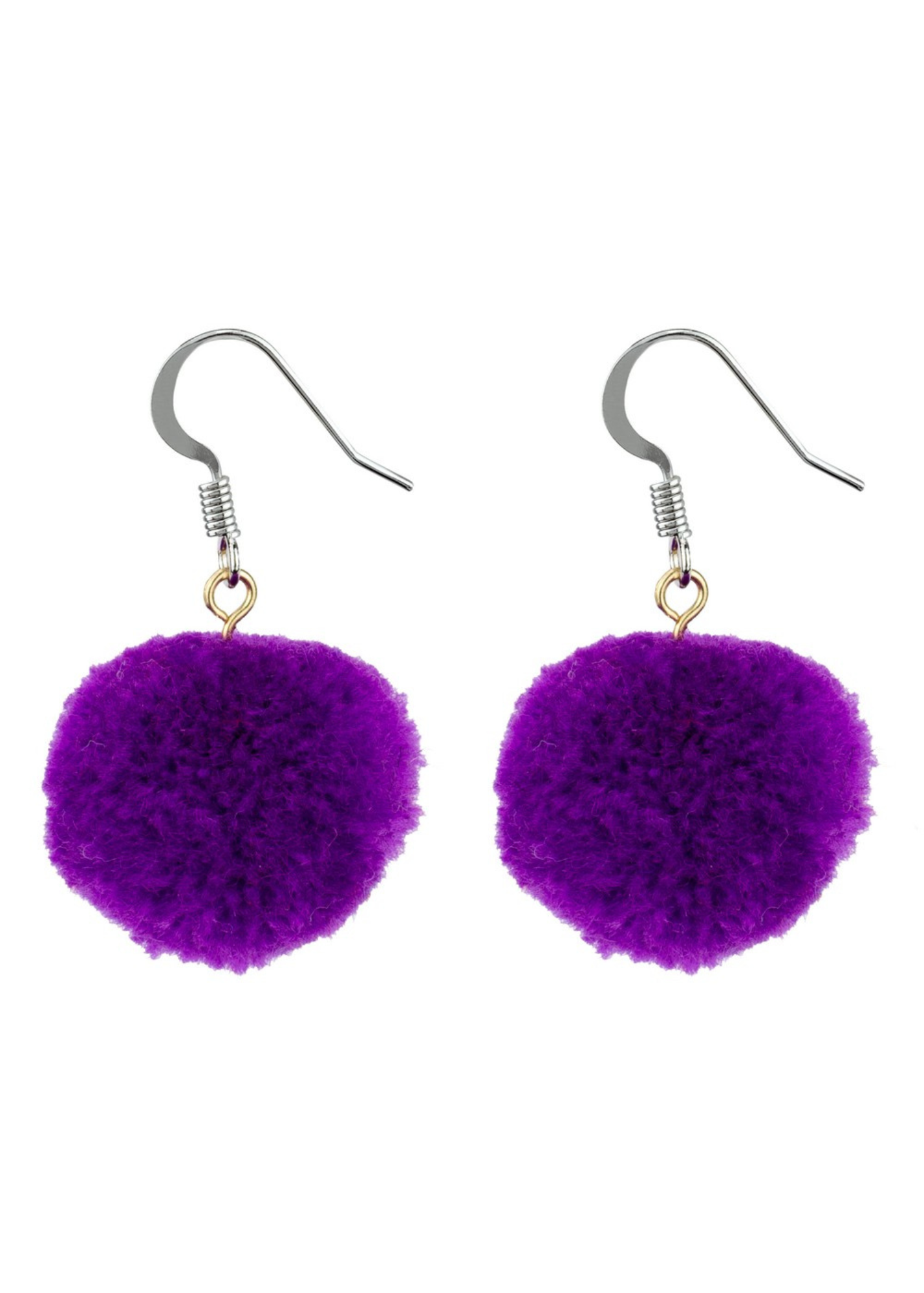 Joe Cool -  Colourful Pom Pom Earrings