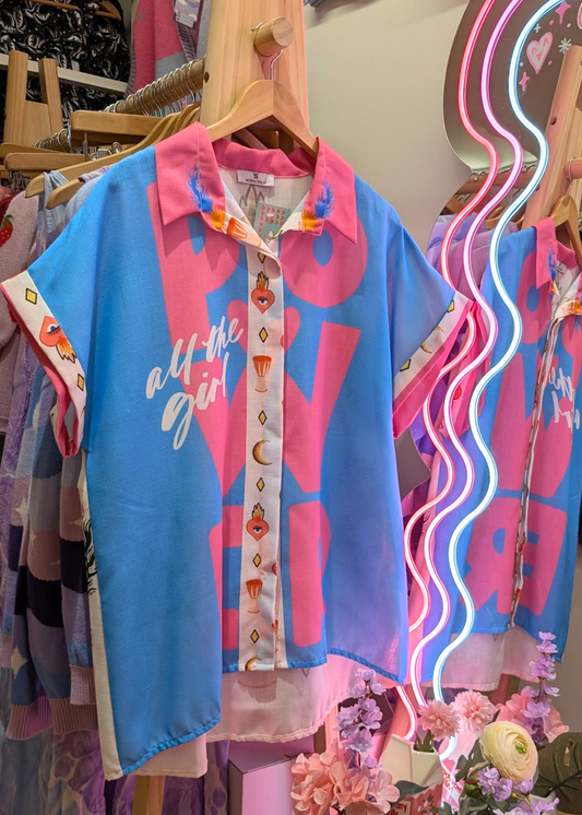 The Edit - Girl Power Celestial Oversized Shirt