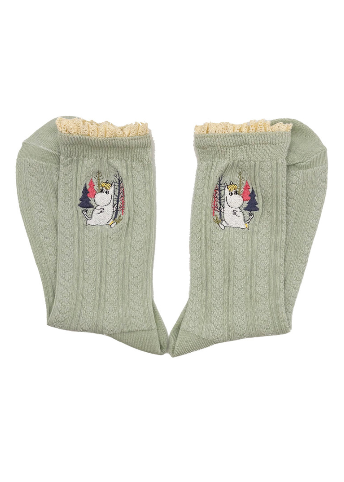 House of Disaster - Moomin Green Lace Snorkmaiden Socks