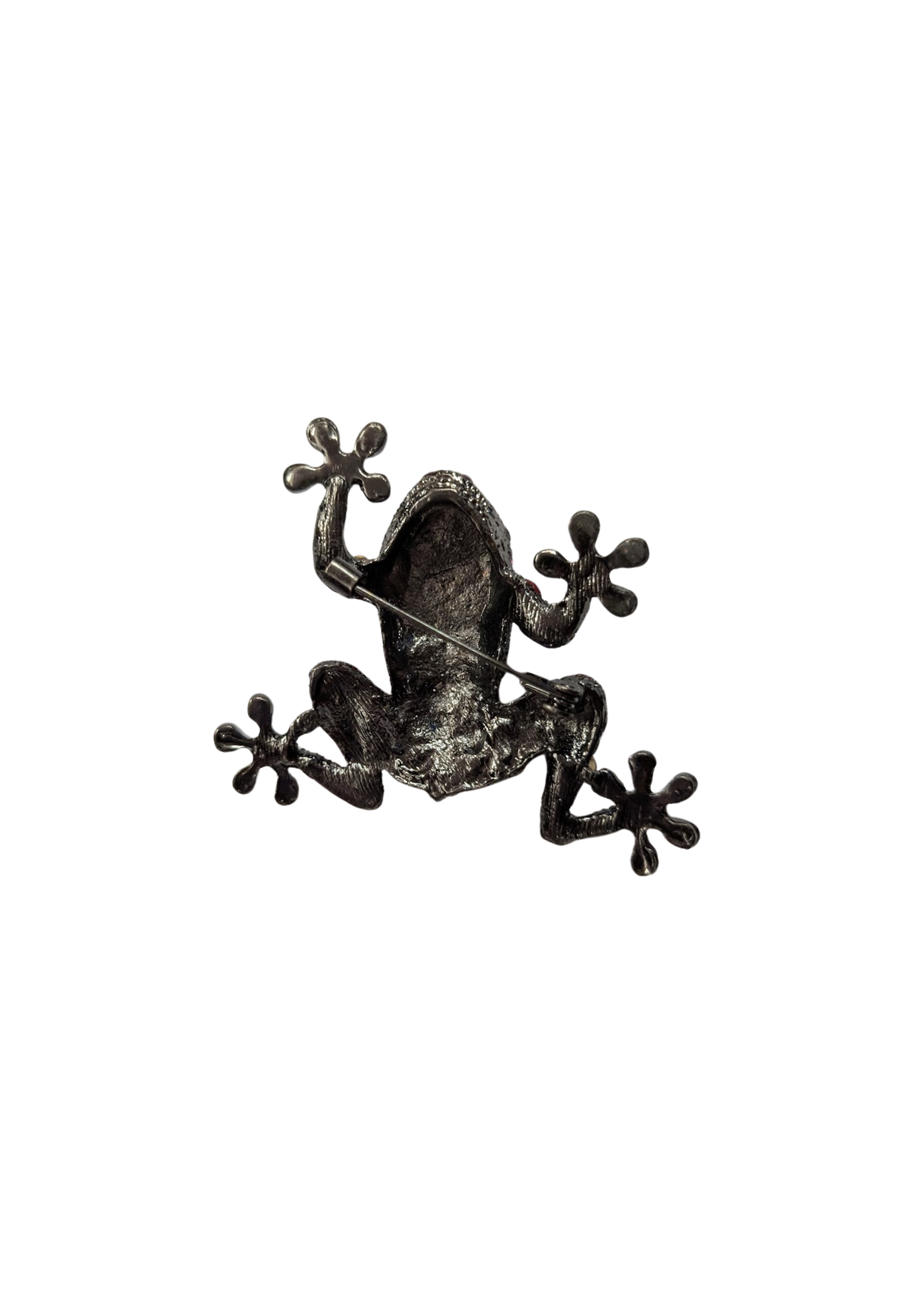 The Edit - Pink Bejewelled Frog Brooch