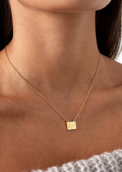 The Edit - Secret Note Necklace in Silver