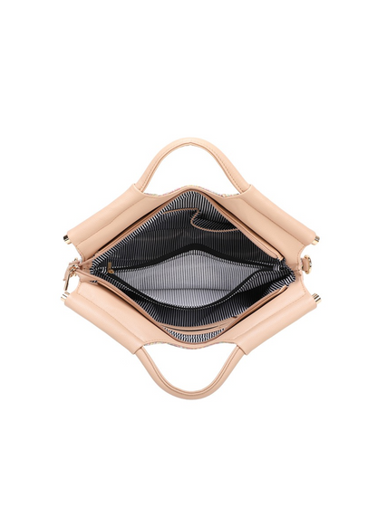 The Edit - Vintage-style Multicolour Pastel Woven Knitting-style Handbag