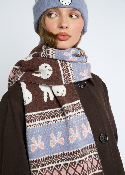 Daisy Street - Miffy Fair Isle Scarf
