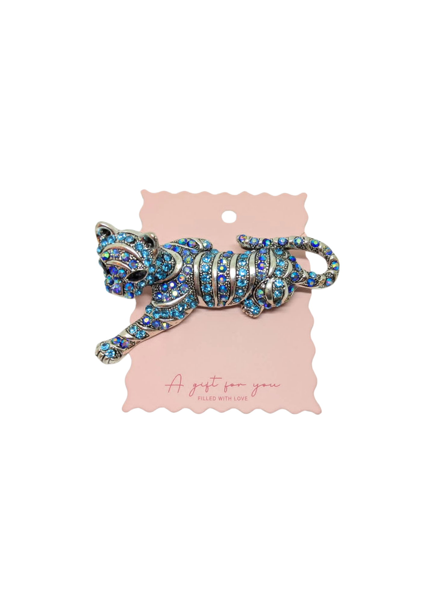 The Edit - XL Turquoise Cat Brooch