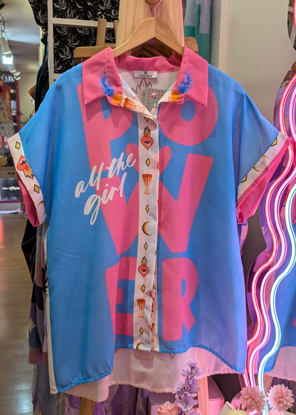 The Edit - Girl Power Celestial Oversized Shirt