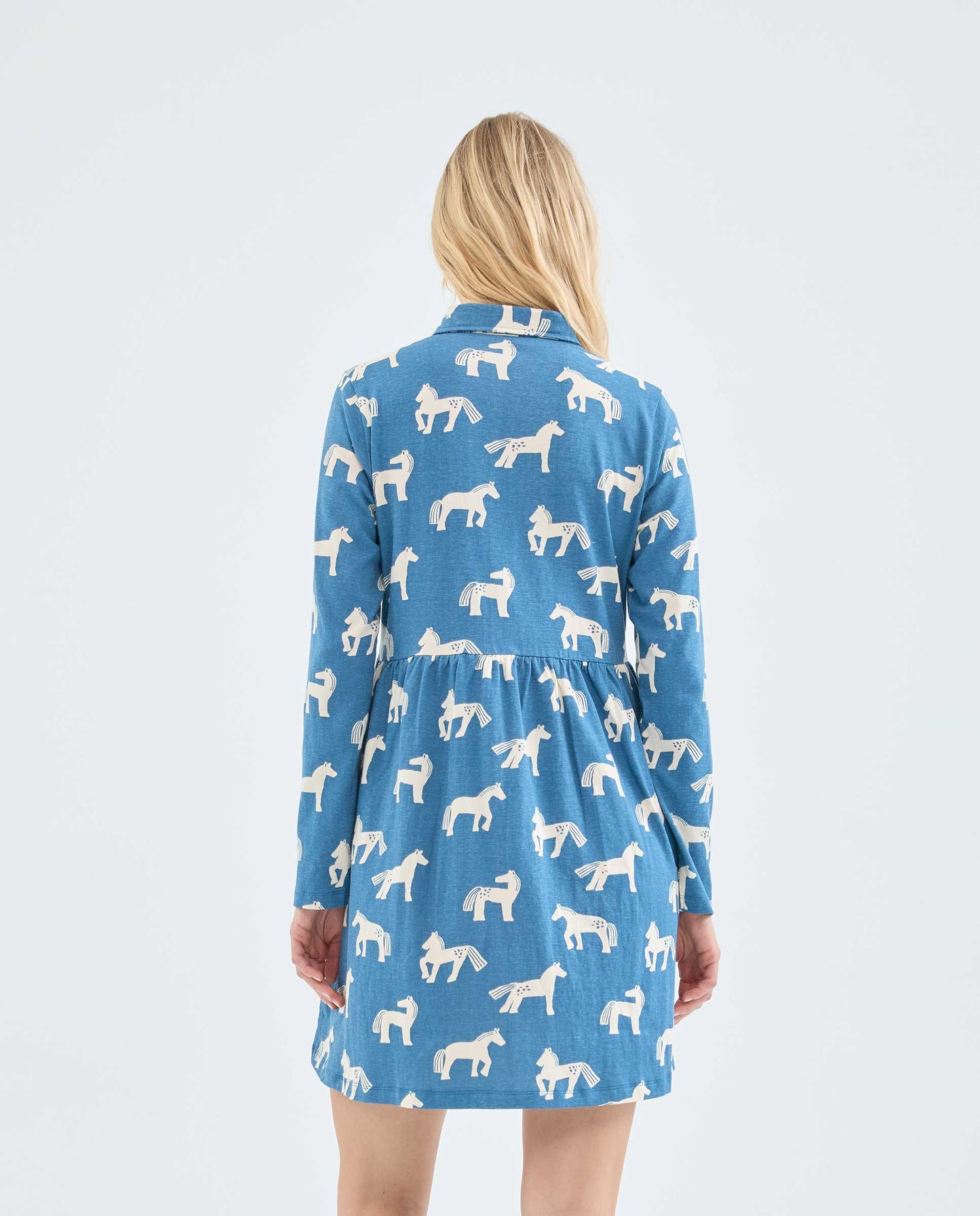 Compañia Fantastica - Jersey Shirt Horse Print Dress