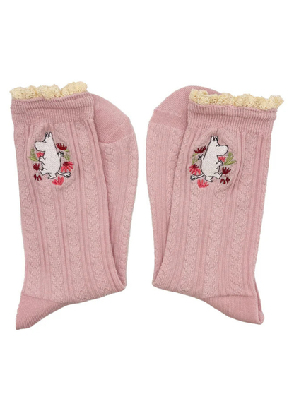 House of Disaster - Moomin Pink Lace Moomin Socks