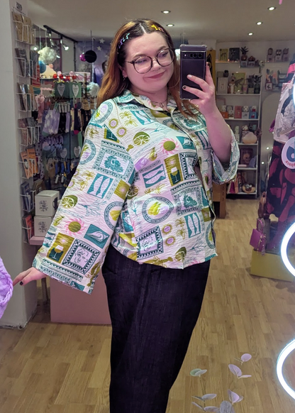 The Edit - Green Mosaic Shirt