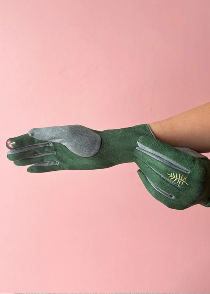 House of Disaster - Secret Garden Embroidered Deer Gloves