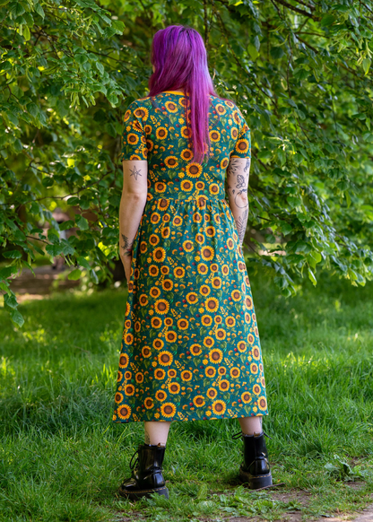 Rebel Romance - Sunflower Charity Midi Stretch Dress