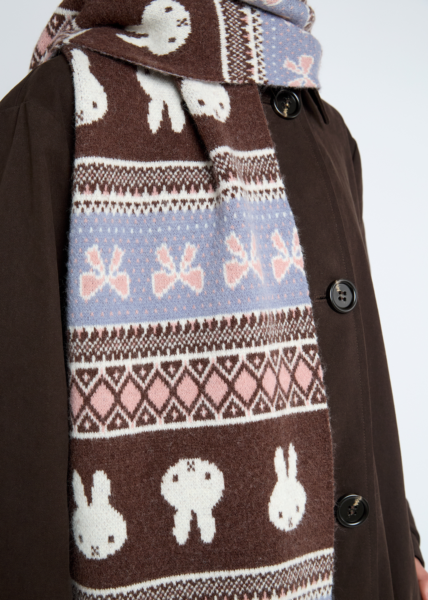 Daisy Street - Miffy Fair Isle Scarf