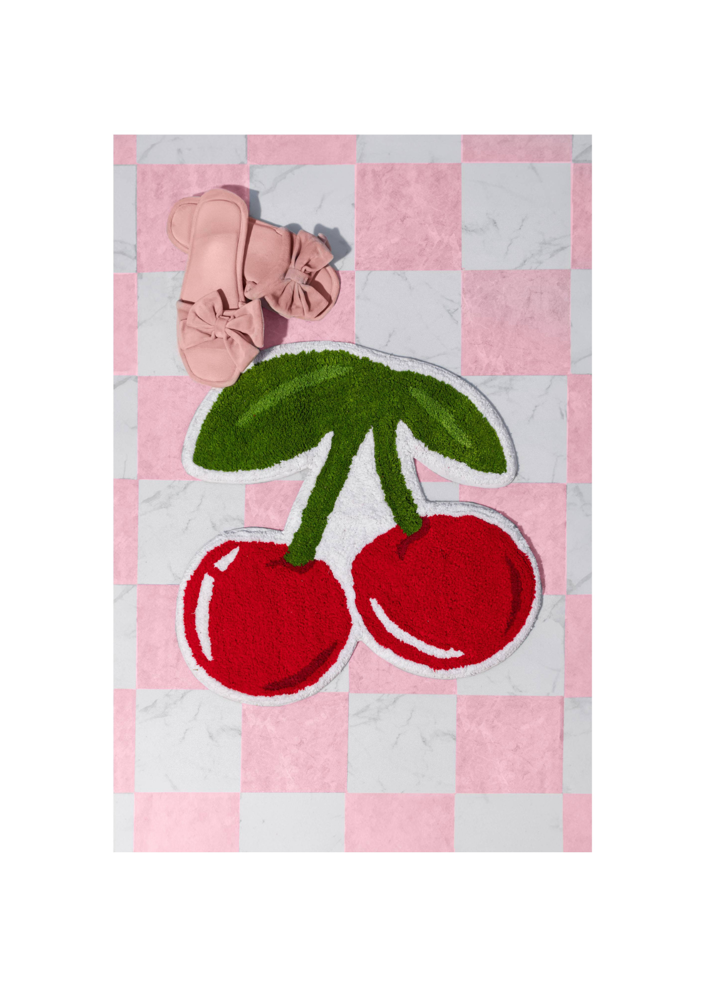 Sass & Belle - Cherry Tufted Bath Mat
