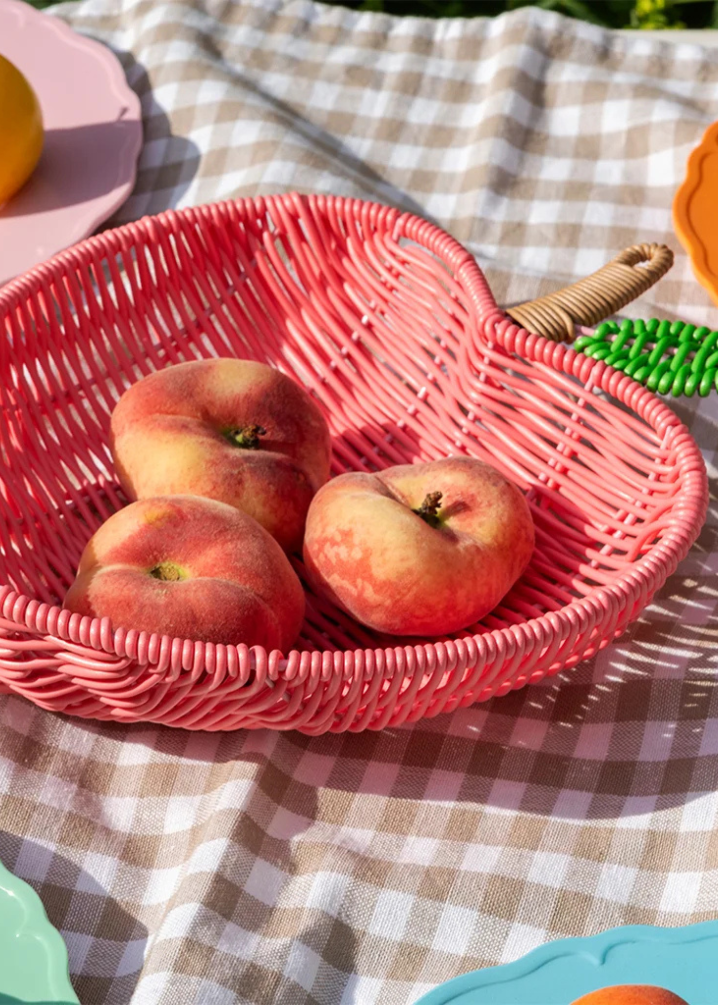Rex London - Strawberry Woven Fruit Basket
