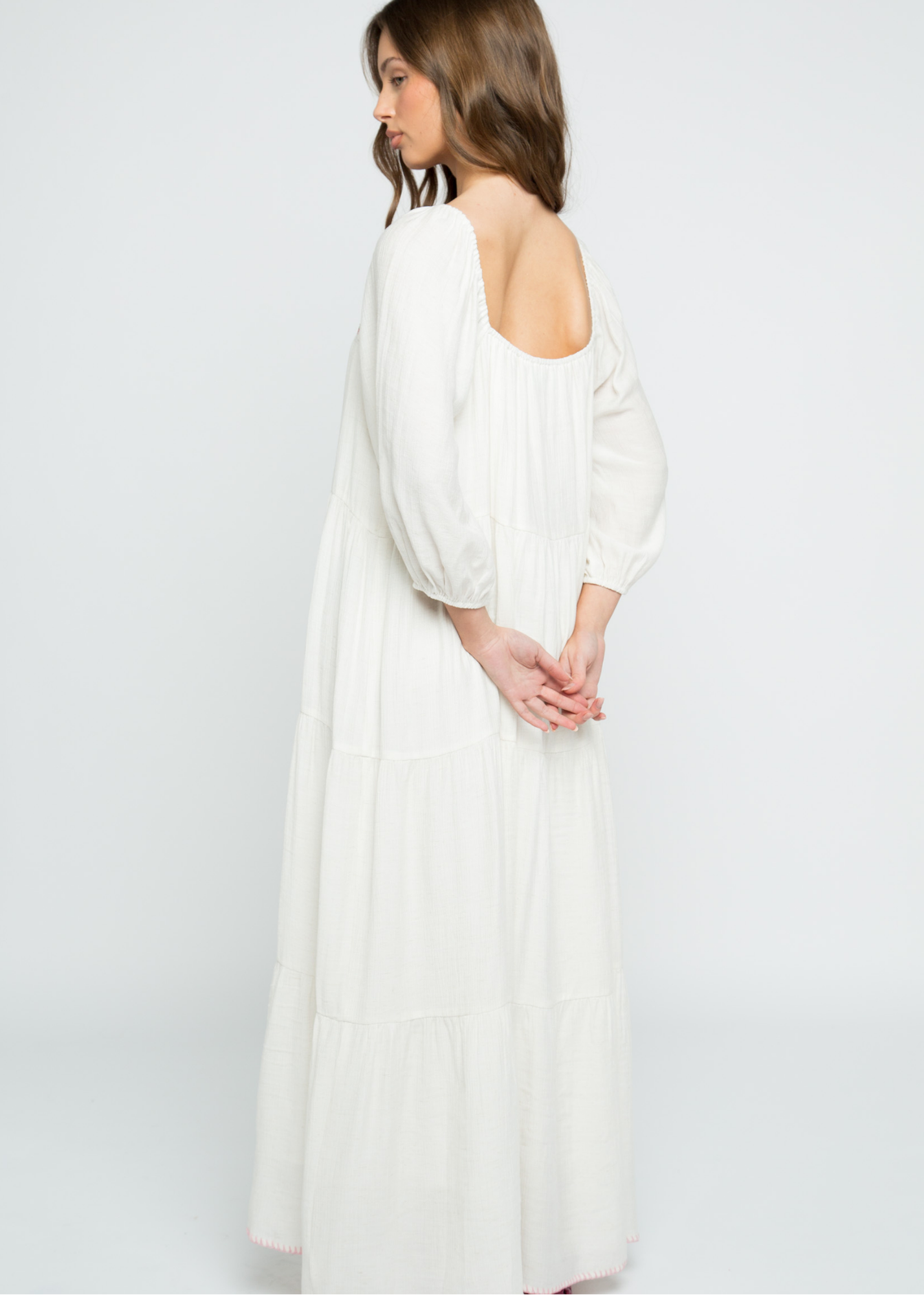 Daisy Street - Goldie Embroidered Maxi Dress