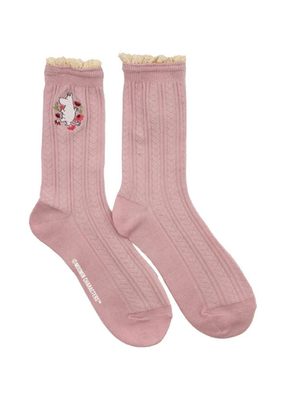House of Disaster - Moomin Pink Lace Moomin Socks