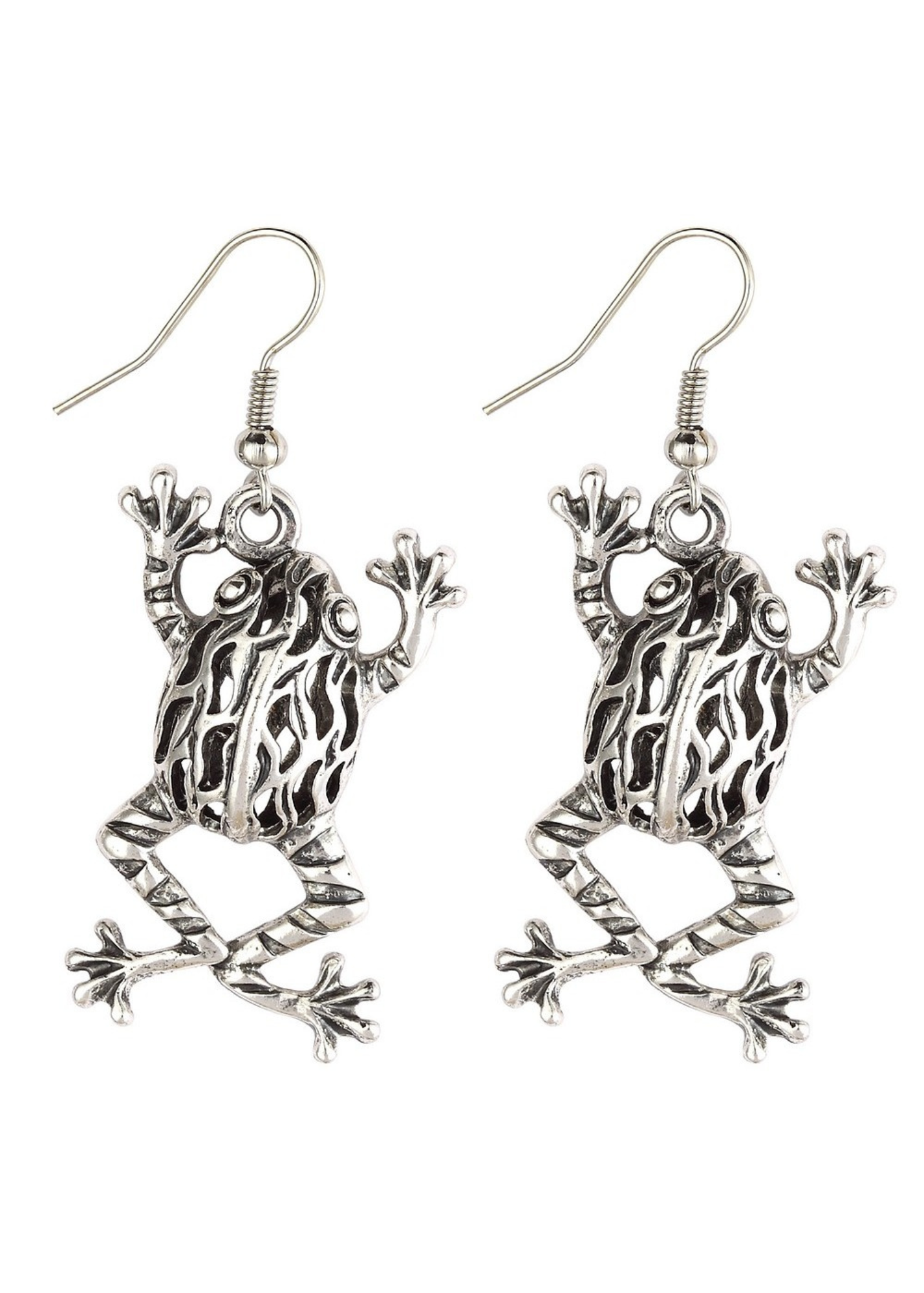 Joe Cool - Fretwork Froggy Earrings