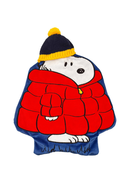 House of Disaster - Snoopy in a Puffa Coat Hot Water Bottle
