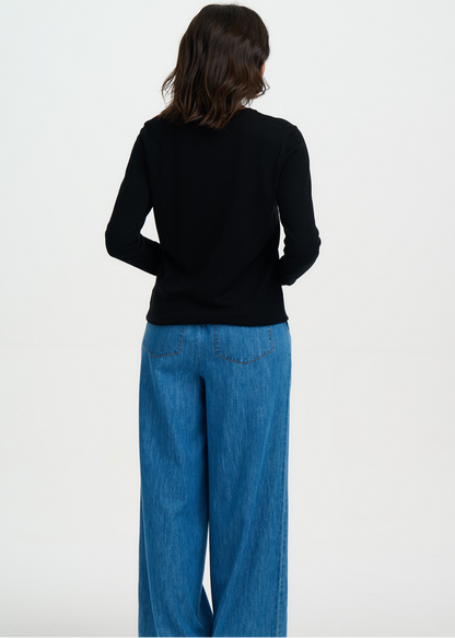 Sugarhill Brighton - Rita French Kitty Black Jumper