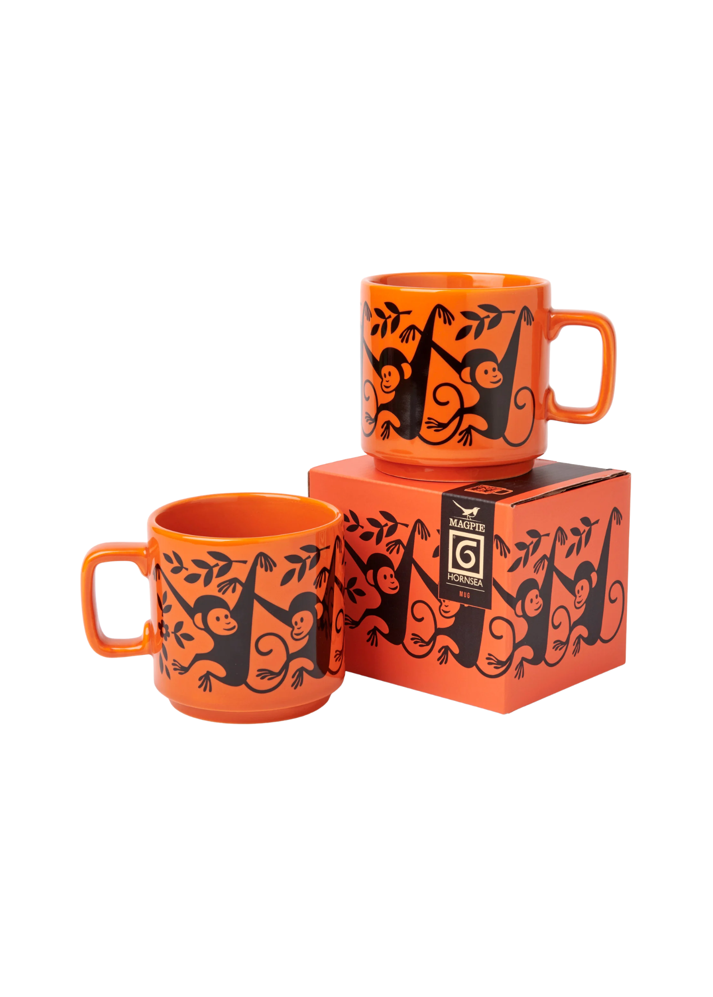 Magpie X Hornsea - Orange Monkey Mug