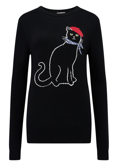 Sugarhill Brighton - Rita French Kitty Black Jumper