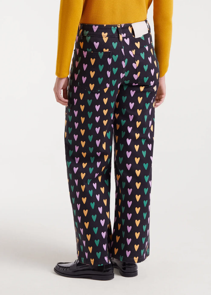 Compañia Fantastica - Pastel Heart Stretch Denim Jeans