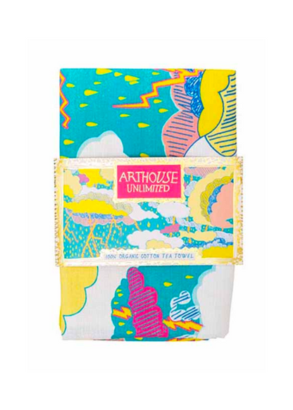 Arthouse Unlimited - Sure Azure Can Be Cotton Tea Towel