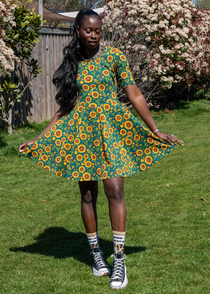 Rebel Romance - Sunflower Charity Fit & Flare Skater Dress