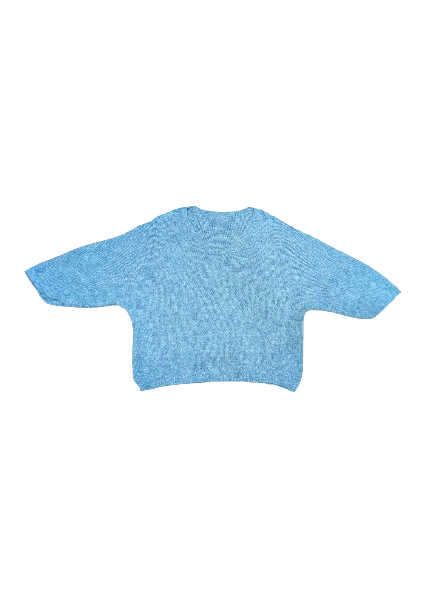 The Edit - Sea Green Oversized V-Neck Jumper