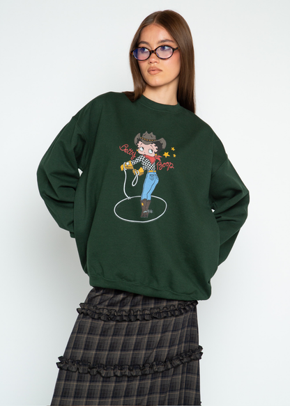 Daisy Street - Forest Green Betty Boop Sweater