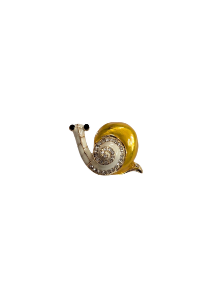 The Edit - Yellow Snail Brooch