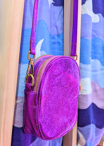The Edit - Metallic Purple Cross Body Mini Bag