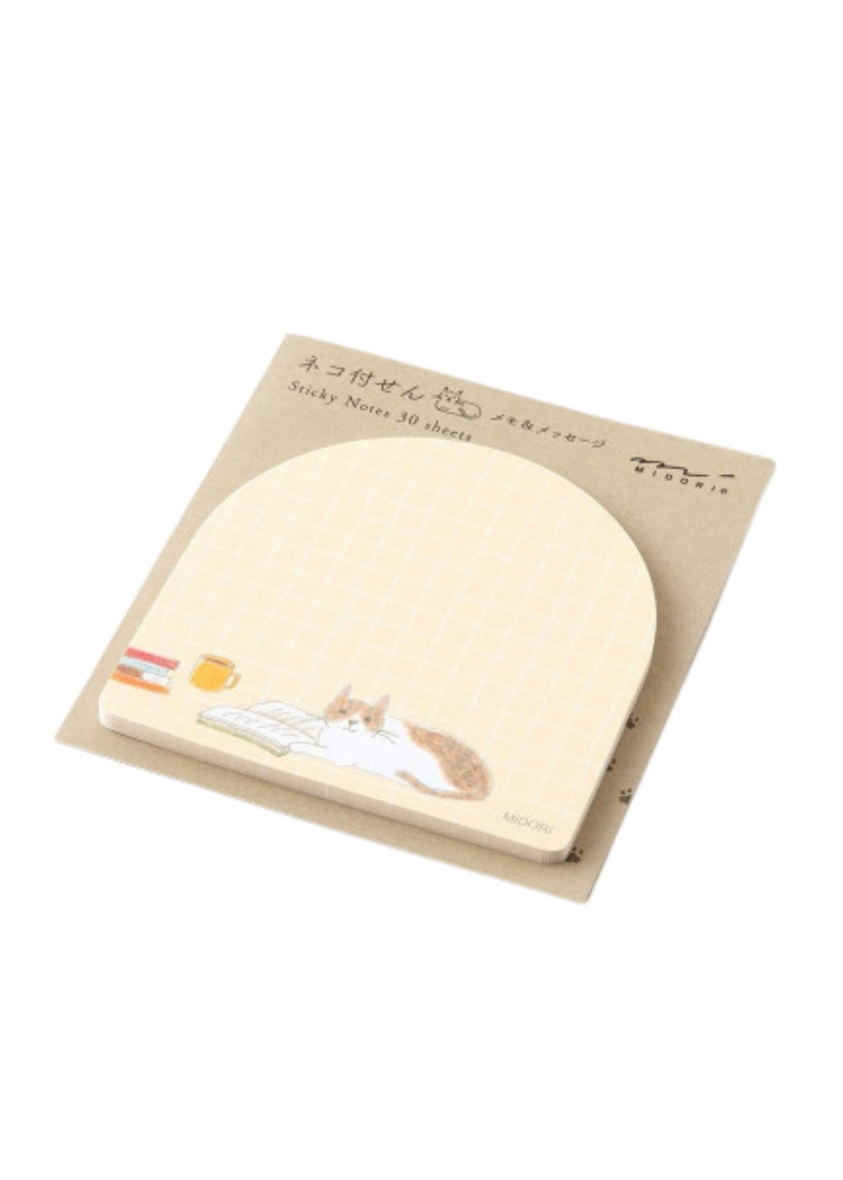 Midori - Cat & Book Sticky Notes