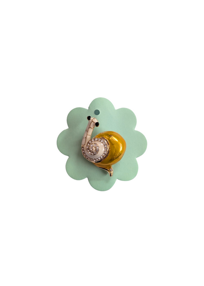 The Edit - Yellow Snail Brooch