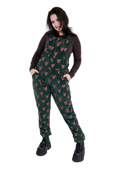Run & Fly - Corduroy Fox Head Dungarees