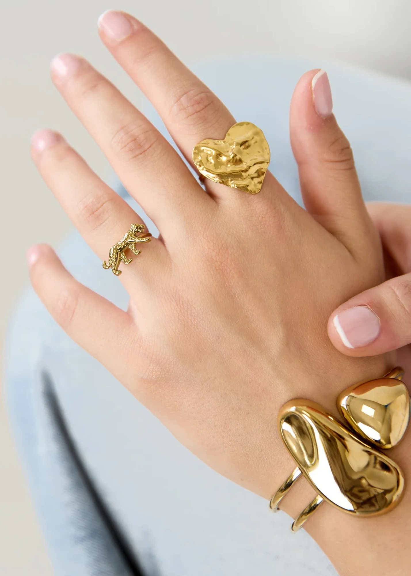 The Edit - Panther Ring in Gold