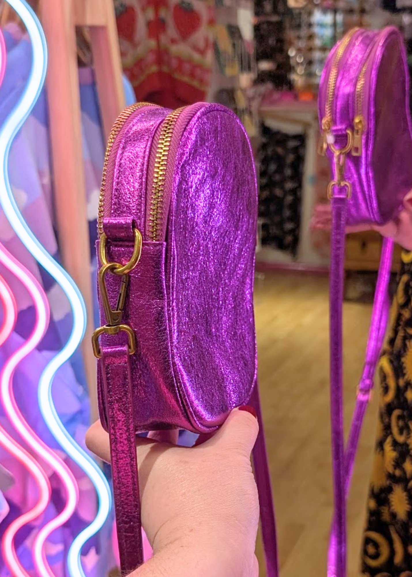 The Edit - Metallic Purple Cross Body Mini Bag