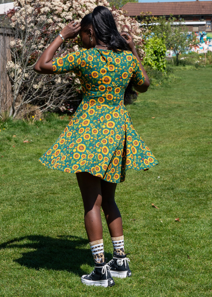 Rebel Romance - Sunflower Charity Fit & Flare Skater Dress