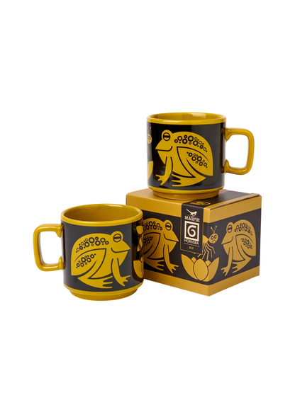 Magpie X Hornsea - Chartreuse Frog Mug