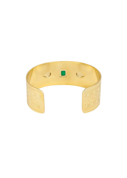 The Edit - Statement Multicoloured Stone Cuff Bracelet