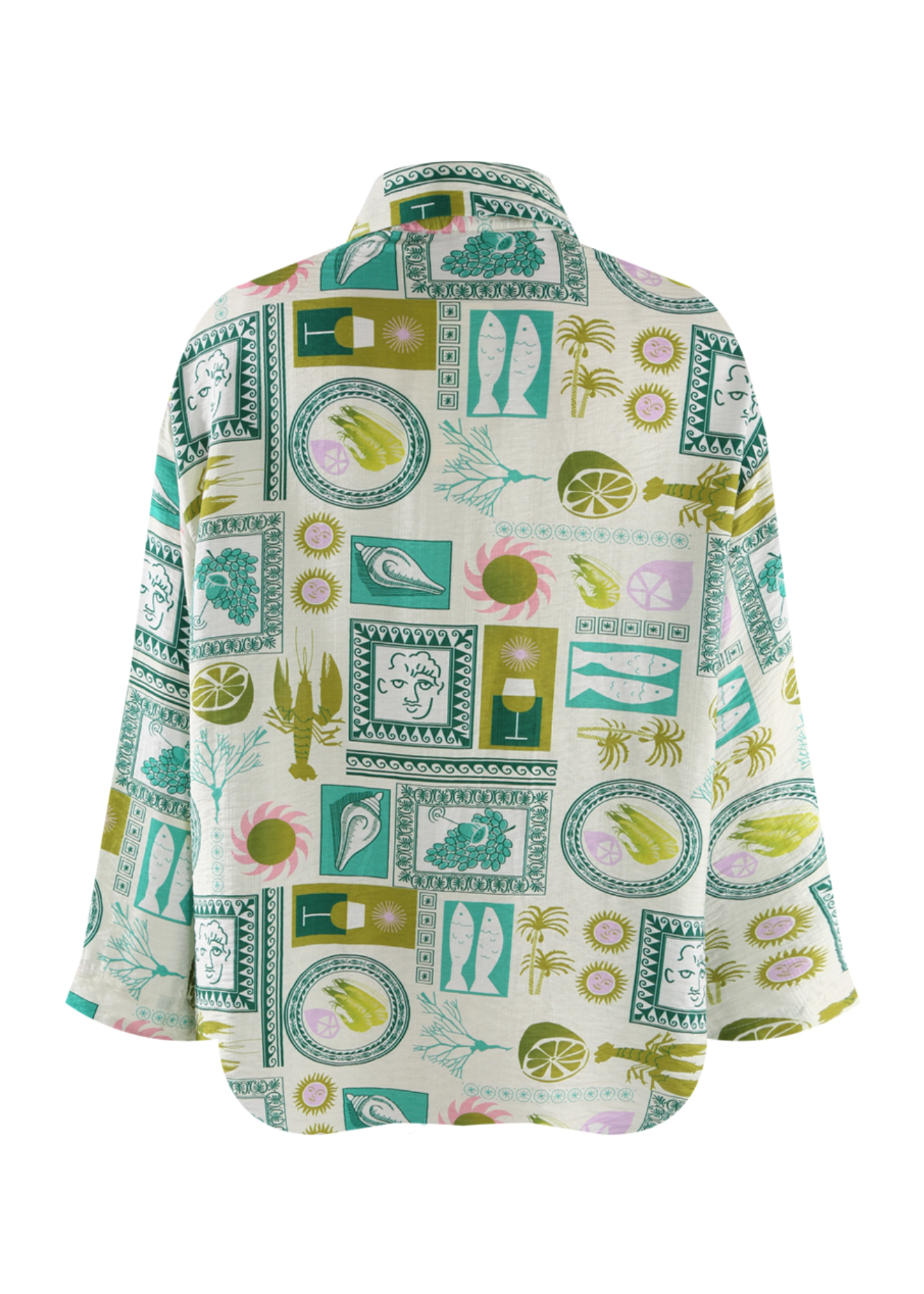 The Edit - Green Mosaic Shirt