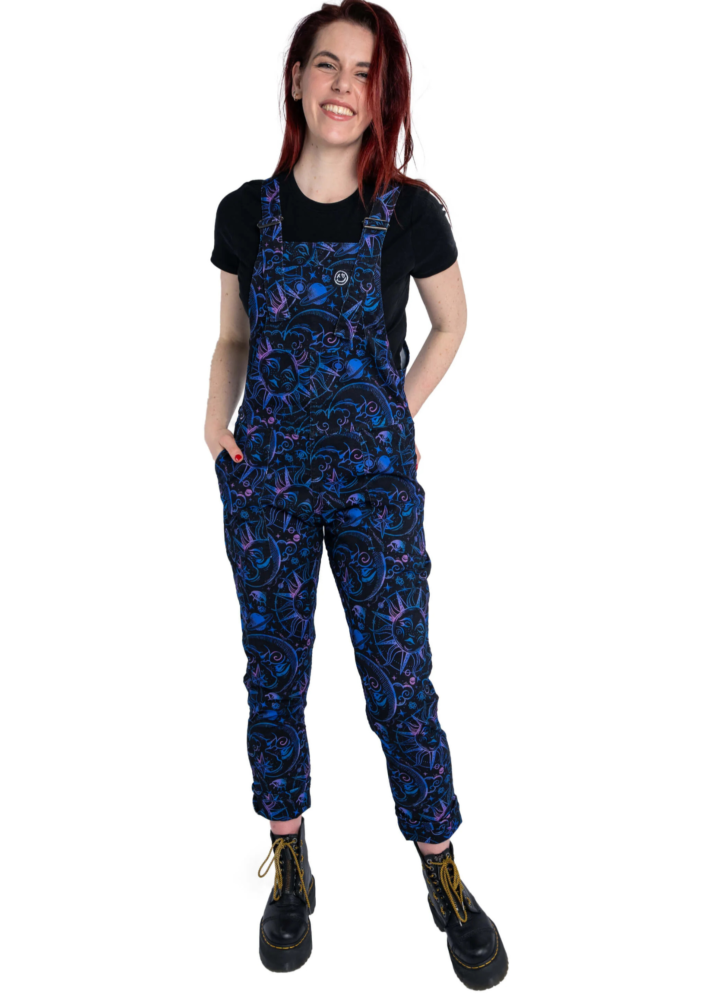 Rebel Romance - Celestial Dreams Stretch Twill Dungarees