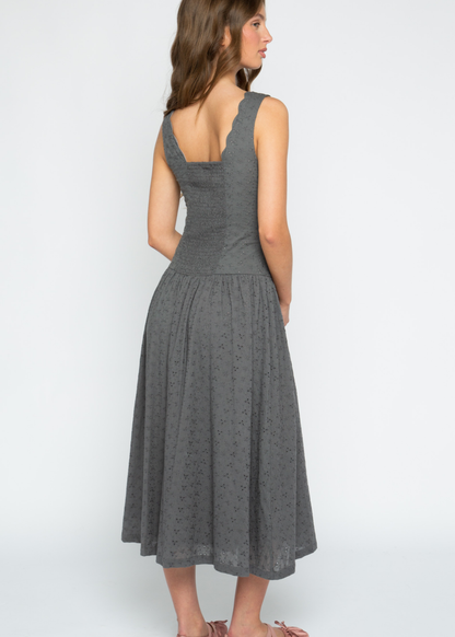 Daisy Street - Fern Broderie Anglaise Midi Dress