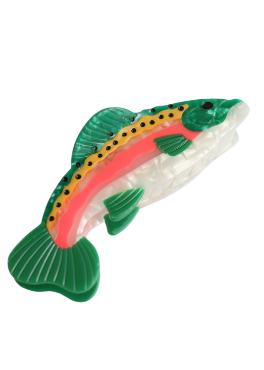 The Edit - Large Bright Fish Hair Claw